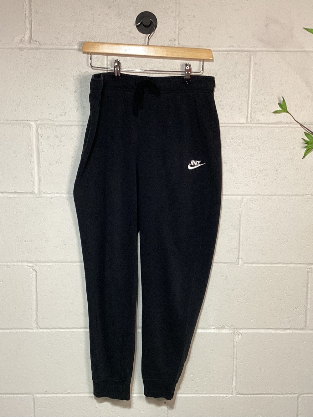 Nike Black Women’s Joggers with White Swoosh